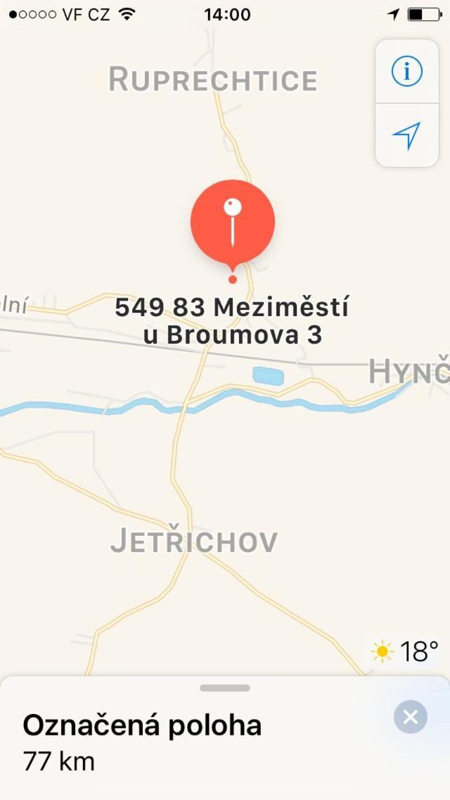 Vilaeva Adrspach Broumovsko Hotel Ruprechtice Kültér fotó